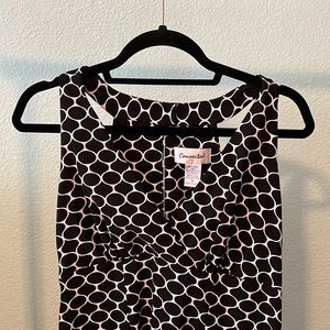 Black and white dress, brand is Connected in size 14.